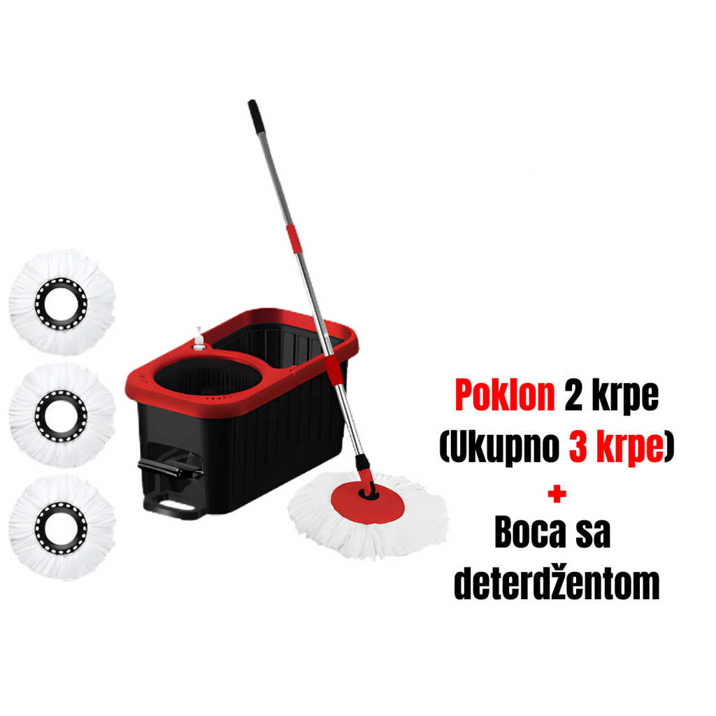 Samorotirajući Mop Deluxe Smart Spin 360° sa pedalom