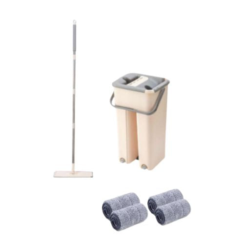 Flat Mop (brisko) sa kantom i poklon 4 krpe
