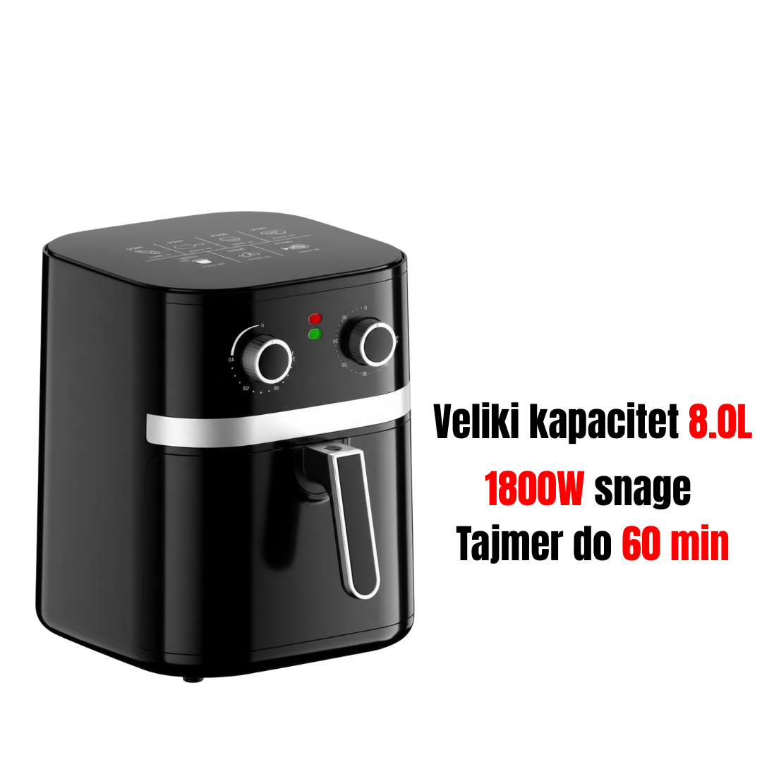 Air Fryer Friteza Deluxe Family PRO XXL 8L